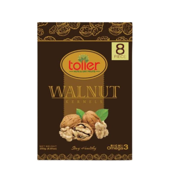 toller California Walnut ( Brown) 8 Pcs 250G